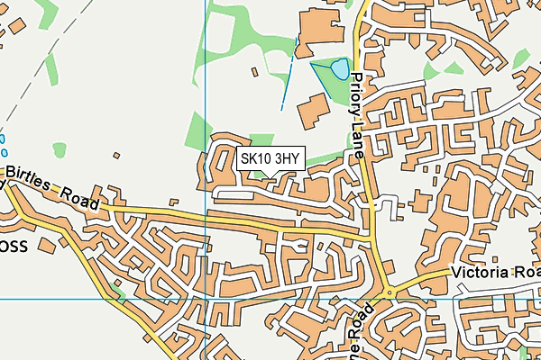 SK10 3HY map - OS VectorMap District (Ordnance Survey)