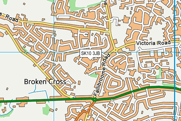 SK10 3JB map - OS VectorMap District (Ordnance Survey)