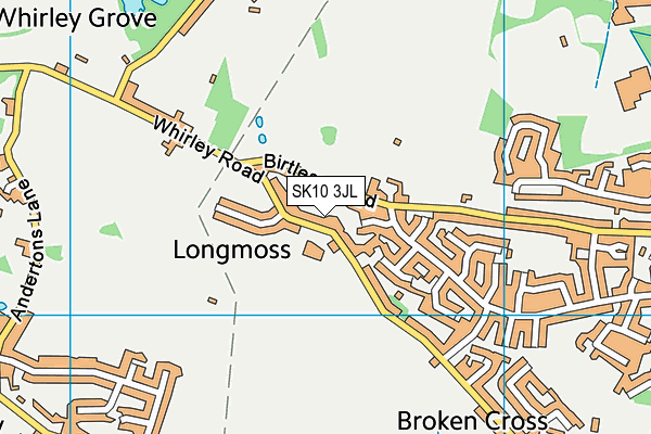 SK10 3JL map - OS VectorMap District (Ordnance Survey)
