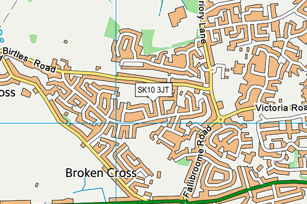 SK10 3JT map - OS VectorMap District (Ordnance Survey)