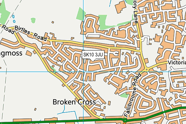 SK10 3JU map - OS VectorMap District (Ordnance Survey)