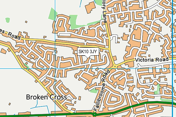 SK10 3JY map - OS VectorMap District (Ordnance Survey)