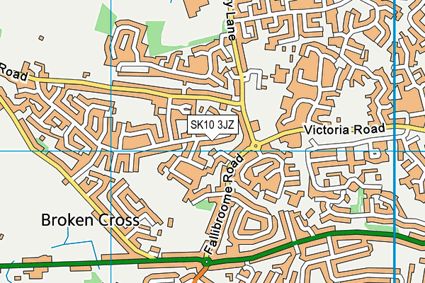SK10 3JZ map - OS VectorMap District (Ordnance Survey)