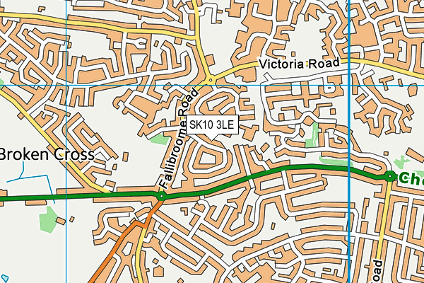 SK10 3LE map - OS VectorMap District (Ordnance Survey)