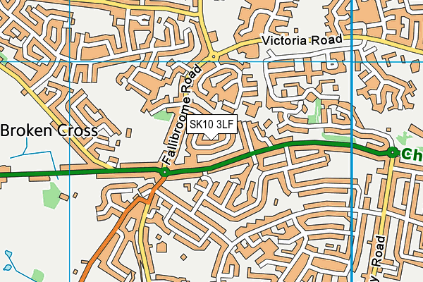 SK10 3LF map - OS VectorMap District (Ordnance Survey)