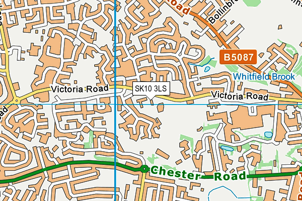 SK10 3LS map - OS VectorMap District (Ordnance Survey)