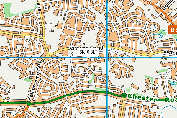 SK10 3LT map - OS VectorMap District (Ordnance Survey)