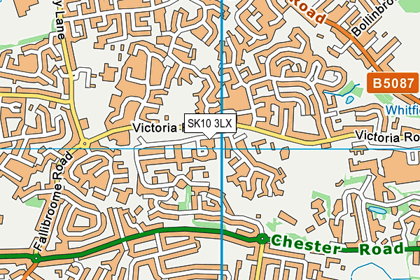 SK10 3LX map - OS VectorMap District (Ordnance Survey)