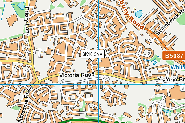 SK10 3NA map - OS VectorMap District (Ordnance Survey)