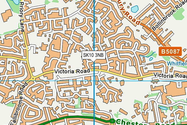 SK10 3NB map - OS VectorMap District (Ordnance Survey)