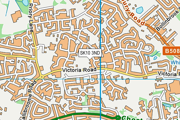 SK10 3ND map - OS VectorMap District (Ordnance Survey)