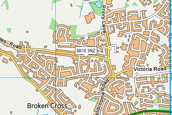 SK10 3NZ map - OS VectorMap District (Ordnance Survey)