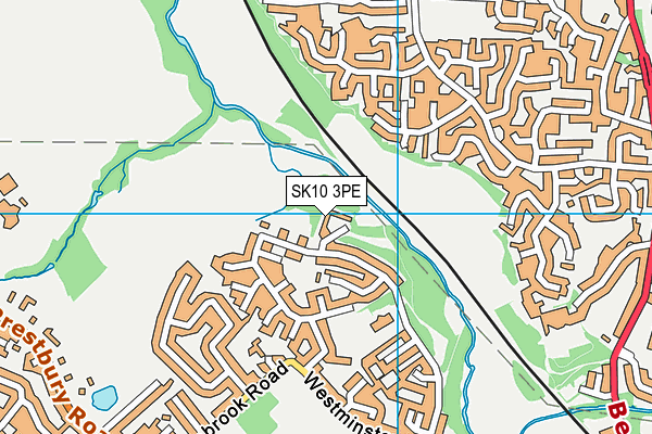 SK10 3PE map - OS VectorMap District (Ordnance Survey)