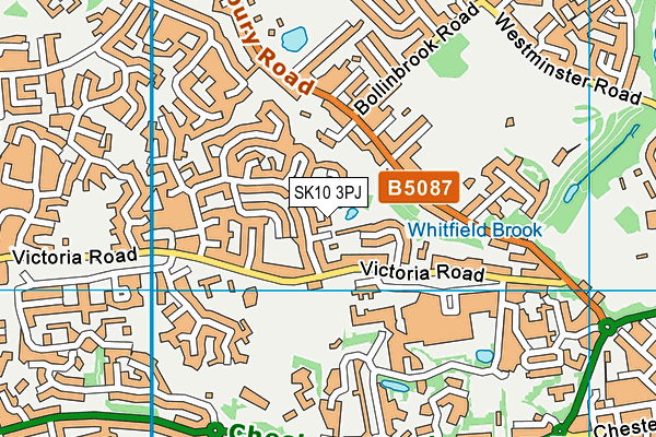 SK10 3PJ map - OS VectorMap District (Ordnance Survey)