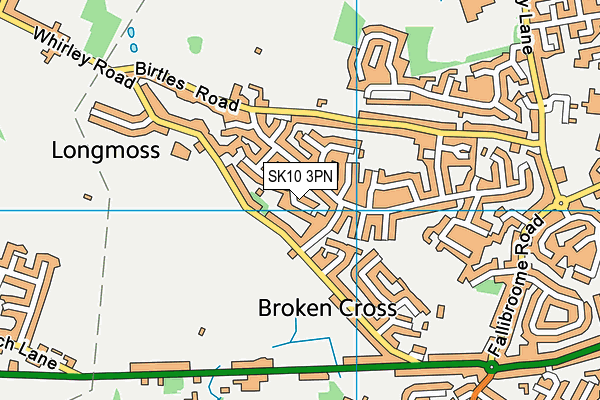 SK10 3PN map - OS VectorMap District (Ordnance Survey)