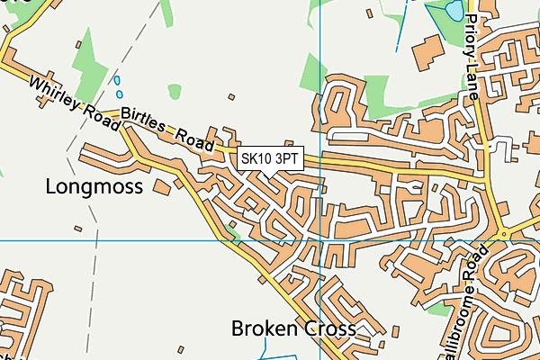 SK10 3PT map - OS VectorMap District (Ordnance Survey)