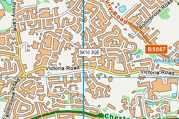 SK10 3QE map - OS VectorMap District (Ordnance Survey)