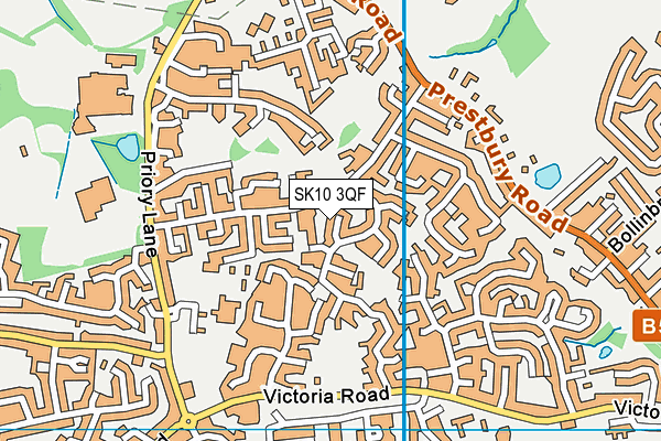 SK10 3QF map - OS VectorMap District (Ordnance Survey)