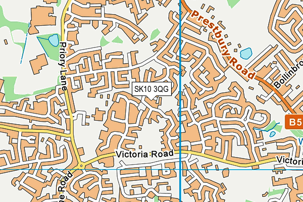 SK10 3QG map - OS VectorMap District (Ordnance Survey)