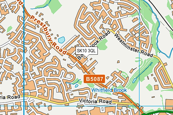 SK10 3QL map - OS VectorMap District (Ordnance Survey)