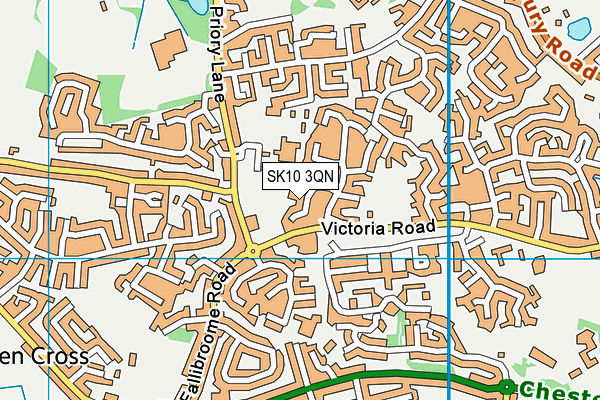 SK10 3QN map - OS VectorMap District (Ordnance Survey)