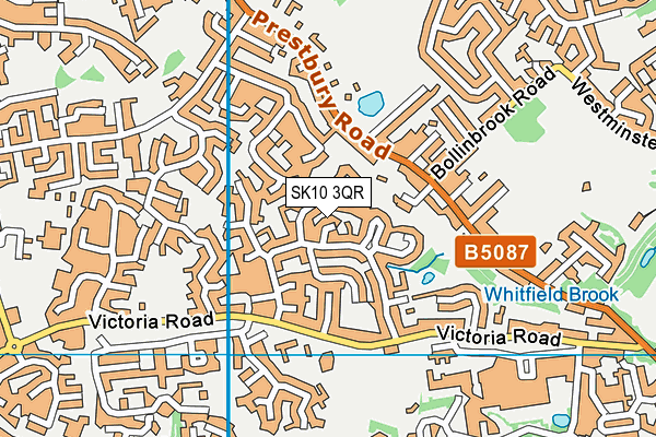 SK10 3QR map - OS VectorMap District (Ordnance Survey)