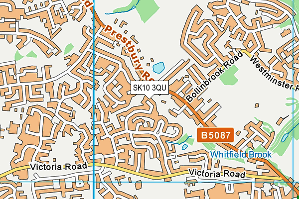 SK10 3QU map - OS VectorMap District (Ordnance Survey)