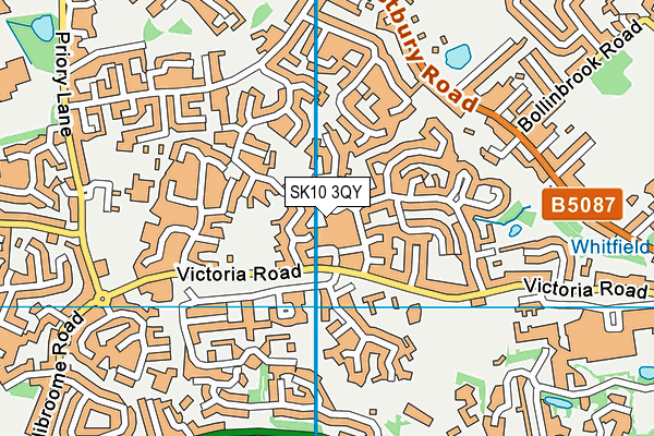 SK10 3QY map - OS VectorMap District (Ordnance Survey)