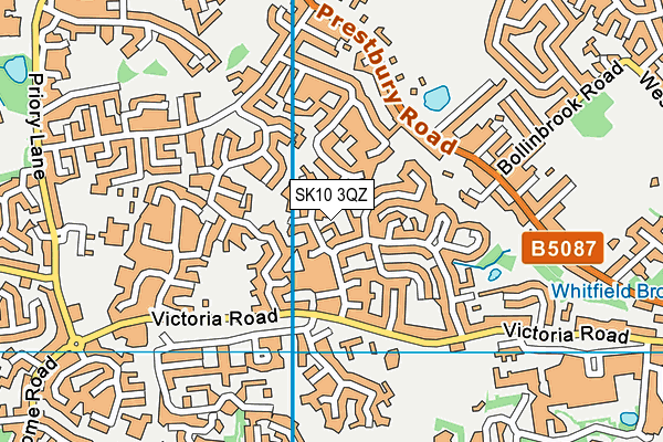 SK10 3QZ map - OS VectorMap District (Ordnance Survey)