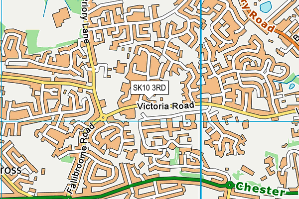 SK10 3RD map - OS VectorMap District (Ordnance Survey)