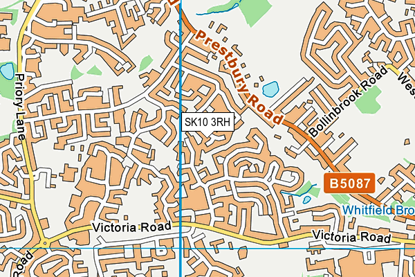 SK10 3RH map - OS VectorMap District (Ordnance Survey)