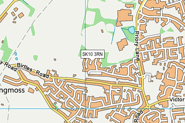 SK10 3RN map - OS VectorMap District (Ordnance Survey)