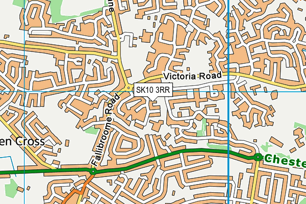 SK10 3RR map - OS VectorMap District (Ordnance Survey)