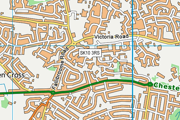 SK10 3RS map - OS VectorMap District (Ordnance Survey)