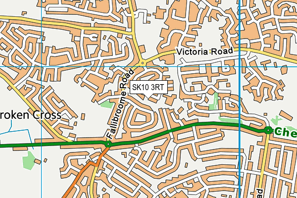 SK10 3RT map - OS VectorMap District (Ordnance Survey)