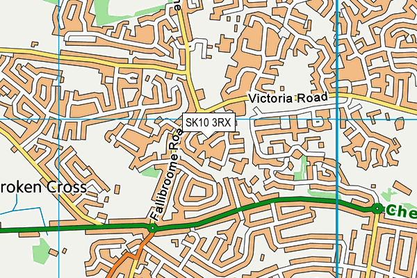 SK10 3RX map - OS VectorMap District (Ordnance Survey)