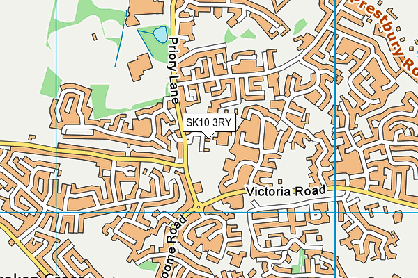 SK10 3RY map - OS VectorMap District (Ordnance Survey)