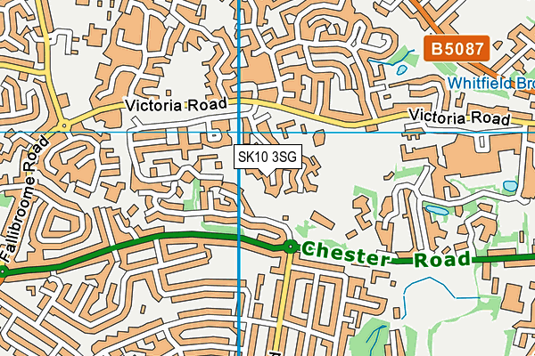 SK10 3SG map - OS VectorMap District (Ordnance Survey)
