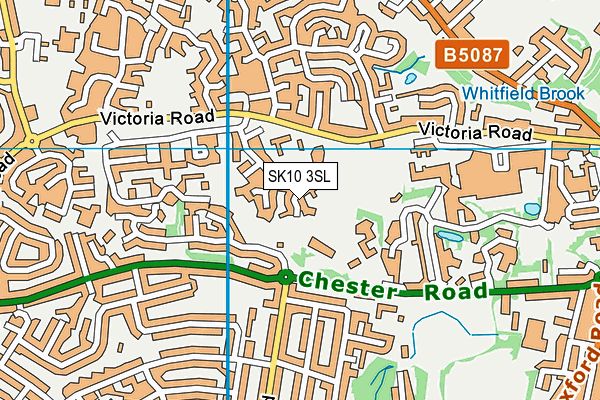 SK10 3SL map - OS VectorMap District (Ordnance Survey)