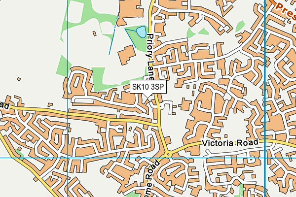 SK10 3SP map - OS VectorMap District (Ordnance Survey)
