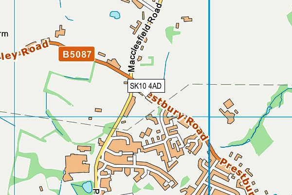 SK10 4AD map - OS VectorMap District (Ordnance Survey)