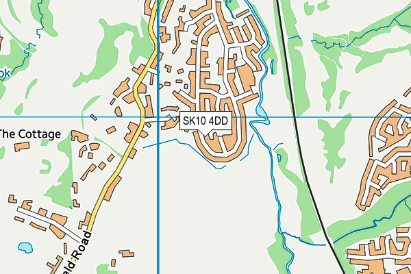 SK10 4DD map - OS VectorMap District (Ordnance Survey)