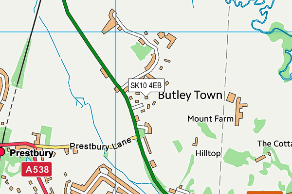 SK10 4EB map - OS VectorMap District (Ordnance Survey)