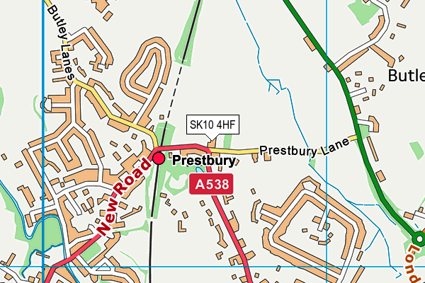 SK10 4HF map - OS VectorMap District (Ordnance Survey)