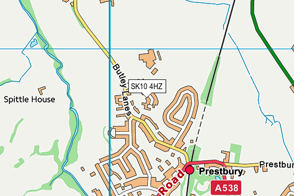 SK10 4HZ map - OS VectorMap District (Ordnance Survey)