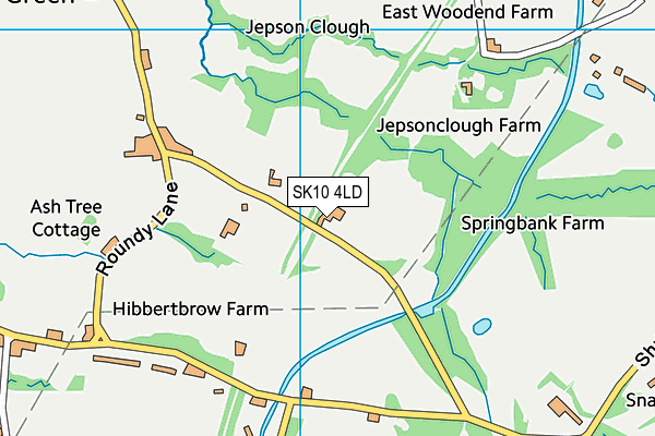 SK10 4LD map - OS VectorMap District (Ordnance Survey)