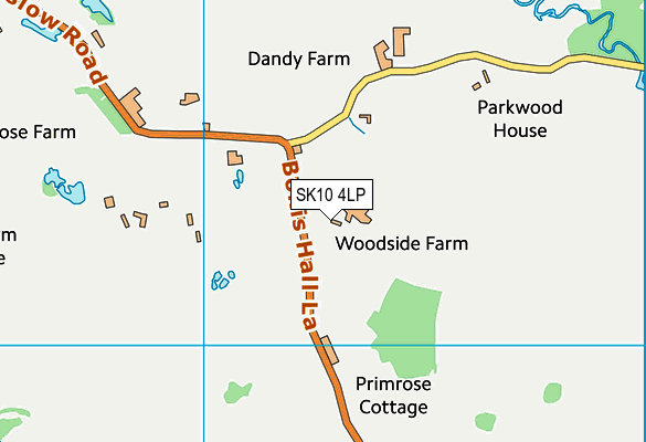 SK10 4LP map - OS VectorMap District (Ordnance Survey)