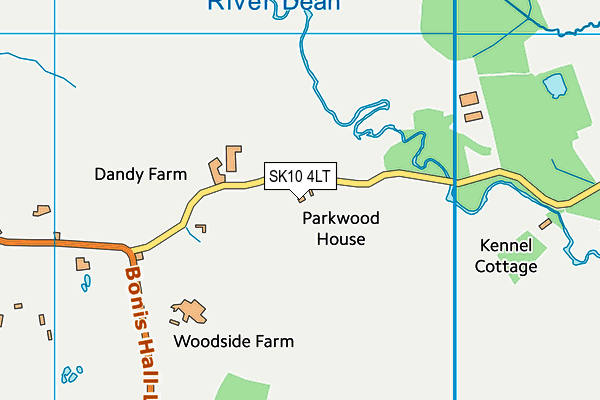 SK10 4LT map - OS VectorMap District (Ordnance Survey)