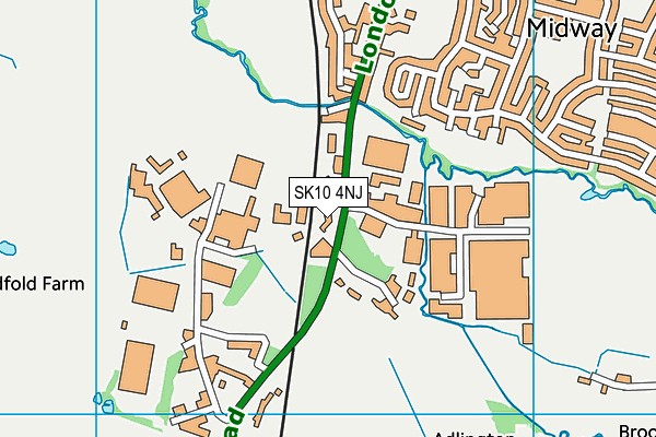 SK10 4NJ map - OS VectorMap District (Ordnance Survey)