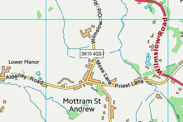 SK10 4QS map - OS VectorMap District (Ordnance Survey)